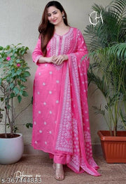 KURTI & PANT & DUPATTA SET/PLUS SIZE/BIG SIZE/PARTI WIRE KURTI PANT DUPATTA/PERMIUM QUALITY/TRANDING KURTI PANT DUPATTA