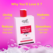 Chemist At Play 1% Salicylic Acid Body Wash for Body Acne - 236 ml