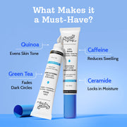 Chemist At Play Under Eye Cream for Dark Circles with Caffeine & Green Tea - 15 gm