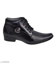 MRJ141 Men's Black Synthetic Leather Outdoor/walking/yoga Casual shoes