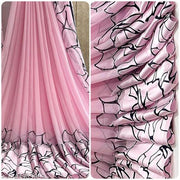 Georgette Printed Saree with Matching Blouse
