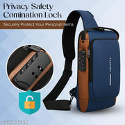 Anti-Theft Hard Shell Crossbody Sling Bag for Men & Women
