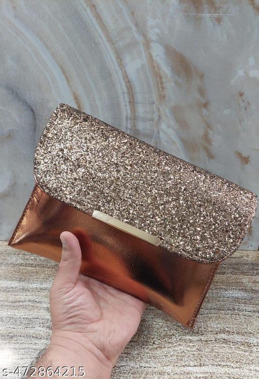 Partywear Shinning Sling Bag/Clutch For Women & Girls.