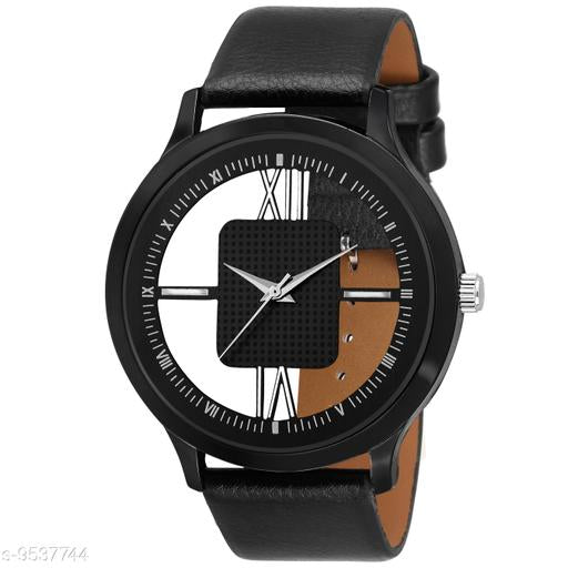 Csamon TG-GR-Open-lather-Maroon  Premium Quality lather Strap Designer Fashion Wrist Analog Watch - For Men