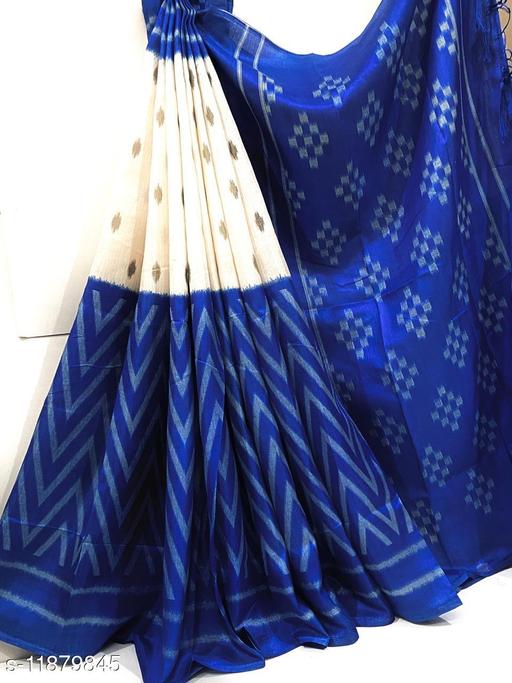 EXCLUSIVE IKKAT PRINTED KHADI COLLECTION WITH TUSSLES