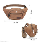 NFI essentials Waist Chest Bag for Men Women Belt Sling Pouch Crossbody Unisex Crossover Fanny Pack One Side Travel Hiking Zip Bag Multipurpose Canvas Adjustable Strap Shoulder Running Money Phone Bag