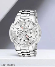 new stylish silver dial stailess steel watch