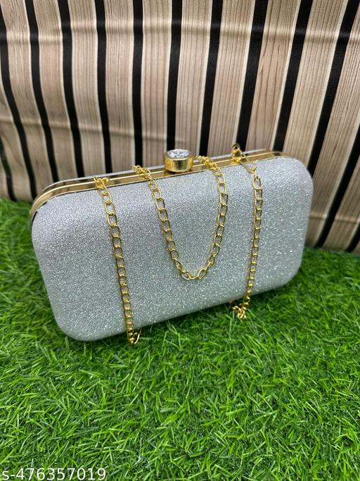 New Stylish Fancy Clutches purse very actractive clutches women's & Girls (Grey)