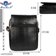 Messenger Sling Bag for Men | Synthetic Leather Executive Crossbody Bag | Travel Sling Bag, Adjustable Shoulder Strap