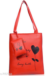 Unique Women's Red Handbag