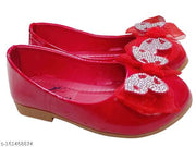 jagvanshi kids red tye fool ballerina for girls partywear Jutti