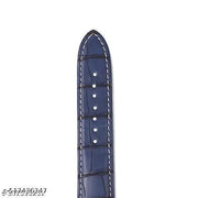 Blue 22mm Genuine leather Strap For Watch and Smart Watch for All 22mm