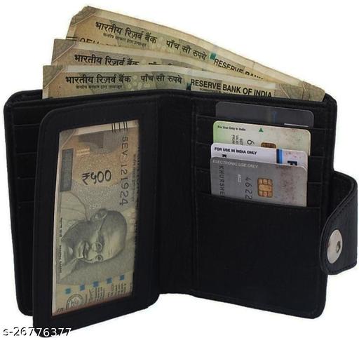 SHAMRIZ Unisex Leather Long Wallet – Stylish, RFID-Protected Cardholder with Magnetic Snap Closure – Premium Genuine Leather for Men & Women
