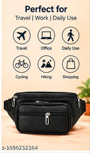Men’s Premium Multi-Pocket Waist Bag | Crossbody Belt Bag | Travel & Daily Use