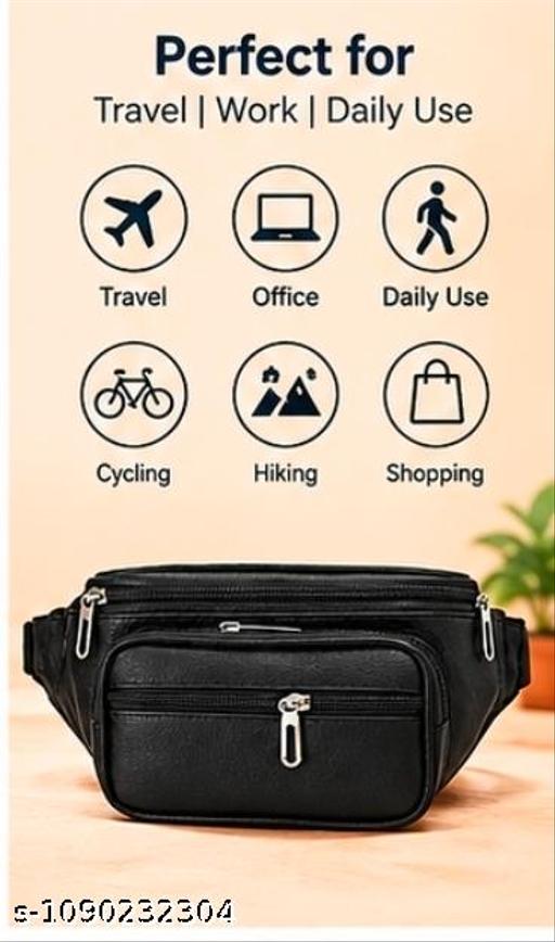 Men’s Premium Multi-Pocket Waist Bag | Crossbody Belt Bag | Travel & Daily Use