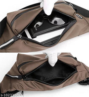 Waist Bag for Men & Women | Water-Resistant Crossbody Sling Fanny Pack with Dual Zipper Compartments & Adjustable Strap for Travel & Daily Use