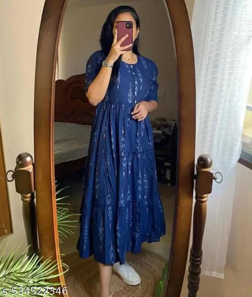 Stylish blue single gown
