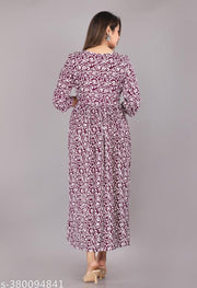 Printed Pom-Pom  Anarkali