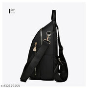 Women's Classic Backpack for College Office Traveling | Bagpack For Girls Travel Bag | Small Shoulder bag ( Black )