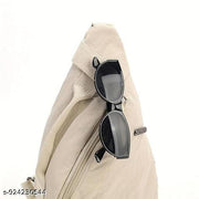 Casual Sling Bag, Shoulder Bag for Men and Women, Lightweight Crossbody Chest Bag, Travel Bag for Daily Commute and Outdoor Activities, Sling Shoulder Bag (Beige)