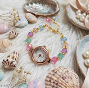 New Design crystals beads trending korean watch || Women Watch || watch for girls || girls watch