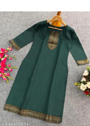 Women's Heavy Cotton  Stylist Kurti for Women and girls