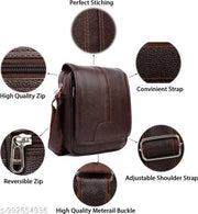 Stylish Professional Casual Synthetic Leather Unisex Bag/Shoulder Bag for Men/Travel Bag/Cross Body Bag/Stylish Sling Bag for Men