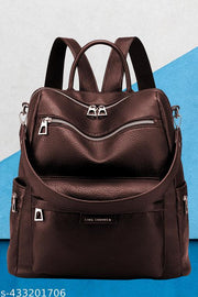 MomsyStore Girls Leather Backpacks for College And Office