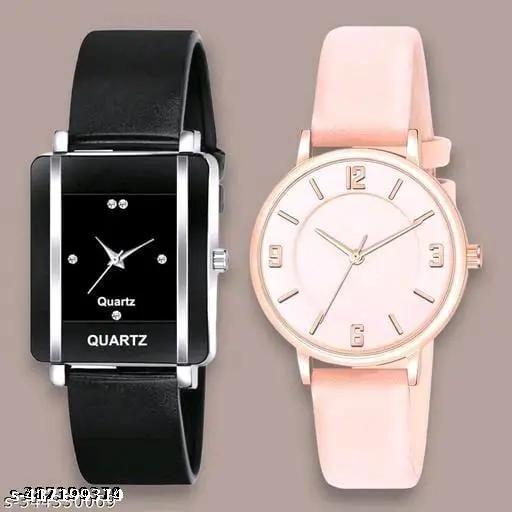 Women Analog Watches square And Round Dial Watch combo