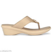 RATHOR's Trending Wedge Sandals Ladies Sandal : Woman Heel Sandle : Fancy, Attractive Solid Wedge Heel Sandals Women : Heels & Sandals : Stylish Casual Sandals