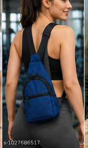 Premium Blue Crossbody Sling Bag for Men & Women