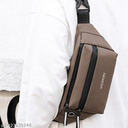 Waist Bag for Men & Women | Water-Resistant Crossbody Sling Fanny Pack with Dual Zipper Compartments & Adjustable Strap for Travel & Daily Use