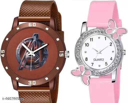Couple Combo Watches Analog Watch - For Boys & Girls Couple Watches Combo for Men and Women