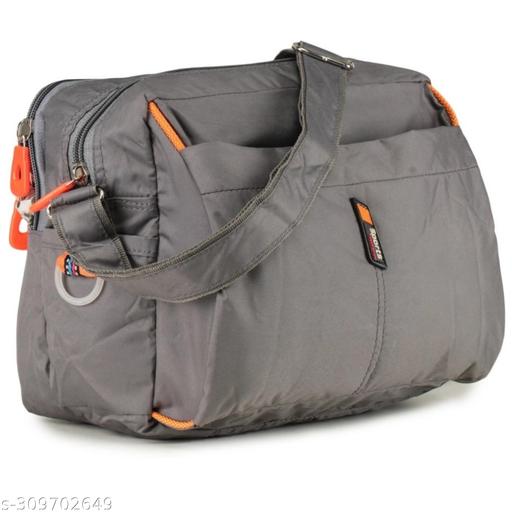 Grey Men & Women Sling Bag