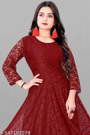 Elegant Net Gown for Women – Perfect for Parties & Special Occasions