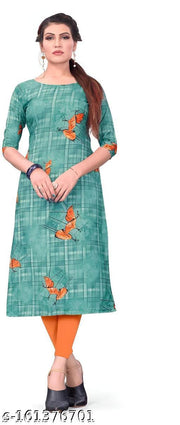 Polyster/Crepe fabric-Onam Adorable Kurtis For Women And Girls Under 199