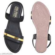 Hike Haven Women Black Flats Sandal