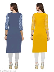 Combo.Net.Crepe.Kurta for Summers