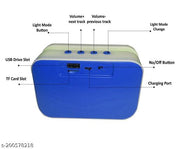 High Performing Wireless Bluetooth Speaker upto 5 Hours Playtime, USB, SD Card Support with RGB Lighting Colors and Super Bass, 5 W Bluetooth Speaker (Multi-Colour)