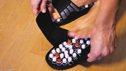 Acupressure and Magnetic Therapy Accu Paduka Slippers for Full Body Blood Circulation Natural Leg Foot Massager Slippers