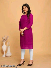 woman chikan kurti kurti