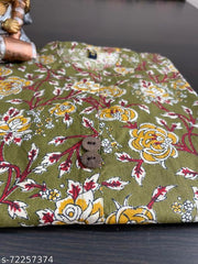 Latest & Trendy 100 % Pure Cotton Printed  Kurti for Women and Girl's