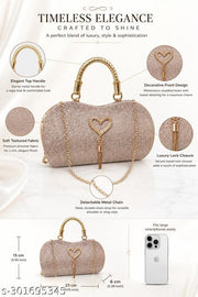 MAGNIFIQUE Stylish Bridal/Party Clutch for Women/Girls