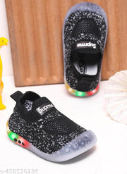 KATS Kids baby boys and baby girls Led Light casual Shoes-Black(6 Month to 24 Months)