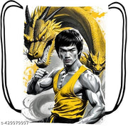 Printed Dori Bag Drawstring Backpack Small Bag Gym Bag tution bag Gift Bag for Everyday Use