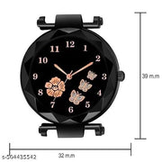 Maune Hub Stainless Steel Analog Magnet Watch For Girls And Women