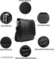 ZipCraze Stylish PU Synthetic Leather Men's Sling Bag Cross Body Travel Office Business messenger