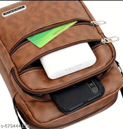 Unisex Sling Bag Tan Color