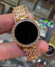 New shiny luxurious electronic digital watch tuch screen time only women diamond digital watch for women