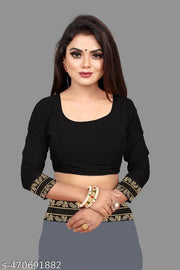 Timeless Black Georgette Saree with Maharani Embellished Border